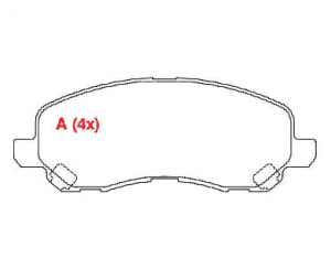 Pastilhas de Freio Lancer, Outlander, Airtrek, ASX