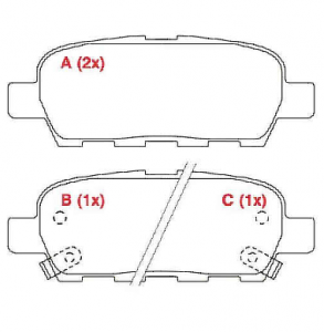 Pastilhas de Freio Grand Vitara traseiras