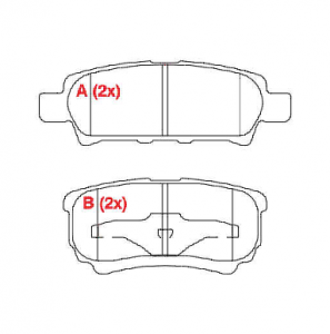 Pastilhas de Freio (traseiras) Airtek / Compass
