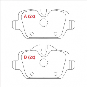 Pastilhas de Freio Traseiras MIni Cooper / BMW 120 / 320i