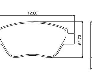 Pastilhas de Freio Fiat 500/ Bravo / Stilo (Jurid) S/Alarme