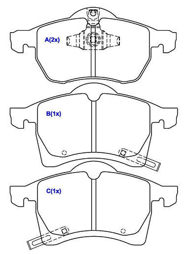 Pastilhas de Freio ASTRA / MERIVA / VECTRA / ZAFIRA (2010>) (Cobreq)