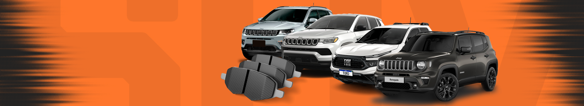 Troca de Pastilha de Freio  para Renegade, Compass,  Commander e Fiat Toro